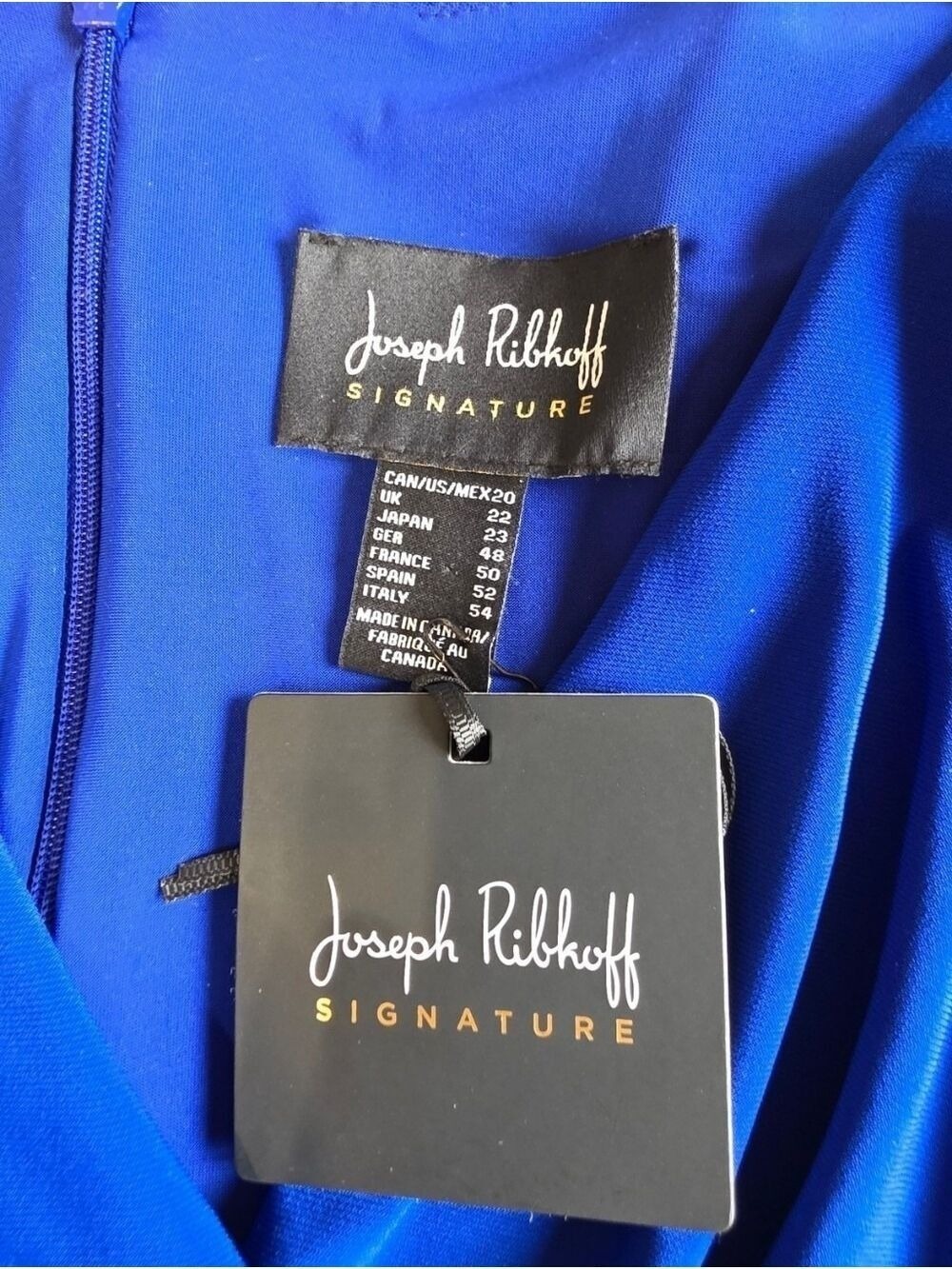 Joseph Ribkoff Royal Blue Wedding Guest Dress Size 20 NWT - Picture 8 of 9